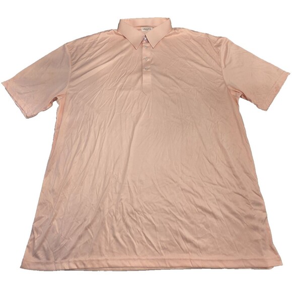 NWOT Collars & Co Men’s 3XL English Spread Collar Polo Shirt – Pink Solid - Picture 2 of 7